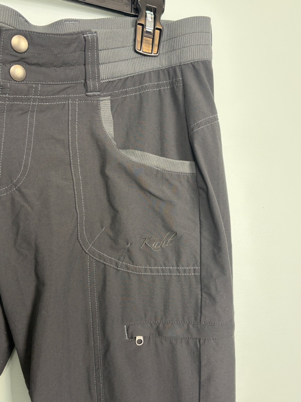 Kuhl Born In The Mountains Women’s 8 Gray Utility Outdoor Casual Pants Cargo - Picture 3 of 10